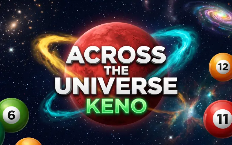 Wyrusz w kosmiczną podróż z Across the Universe Keno w Win2Chill Casino app.