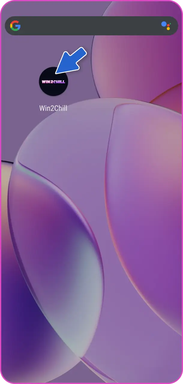 Otwórz nowe menu w Win2Chill Casino app i wybierz ulubione rozrywki.