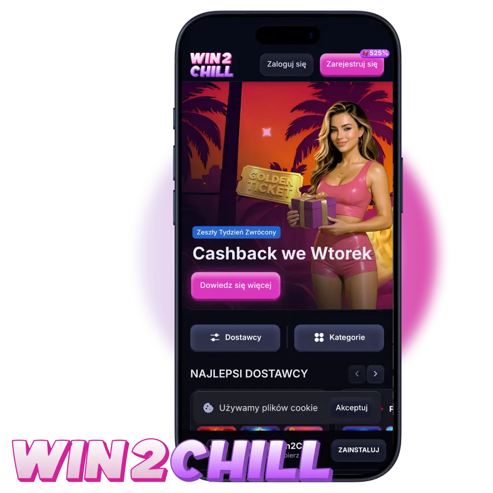 Pobierz aplikację Win2Chill Casino na urządzenie mobilne i zgarnij darmowe spiny.