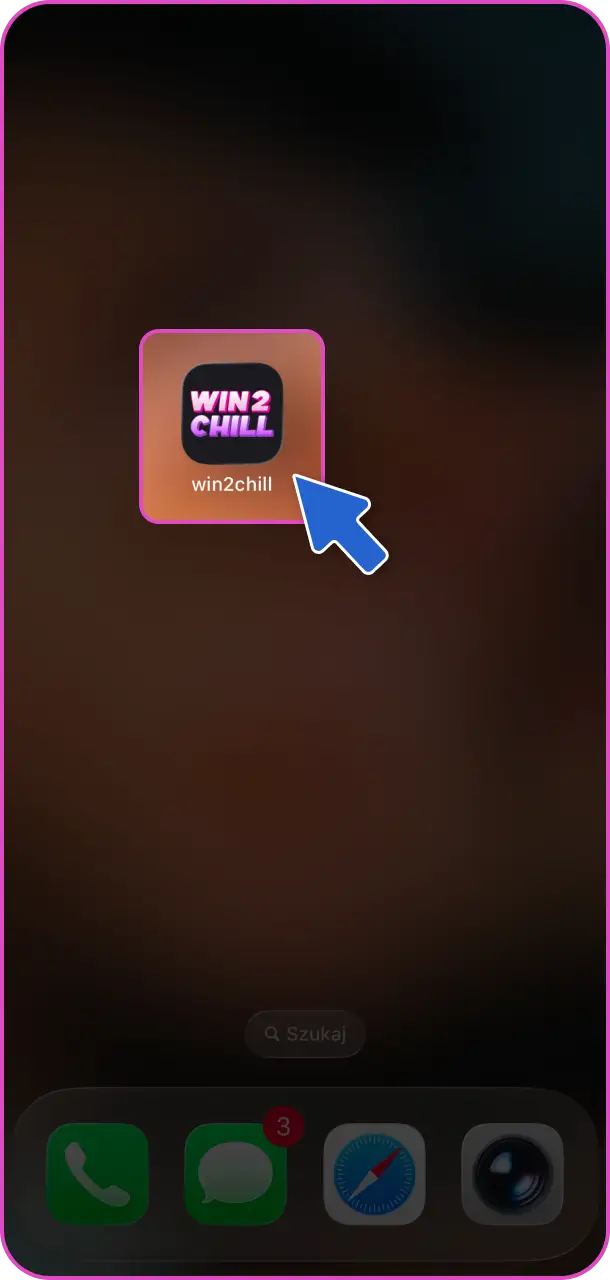Rozpocznij swoją sesję gier po szybkim uruchomieniu Win2Chill Casino app.