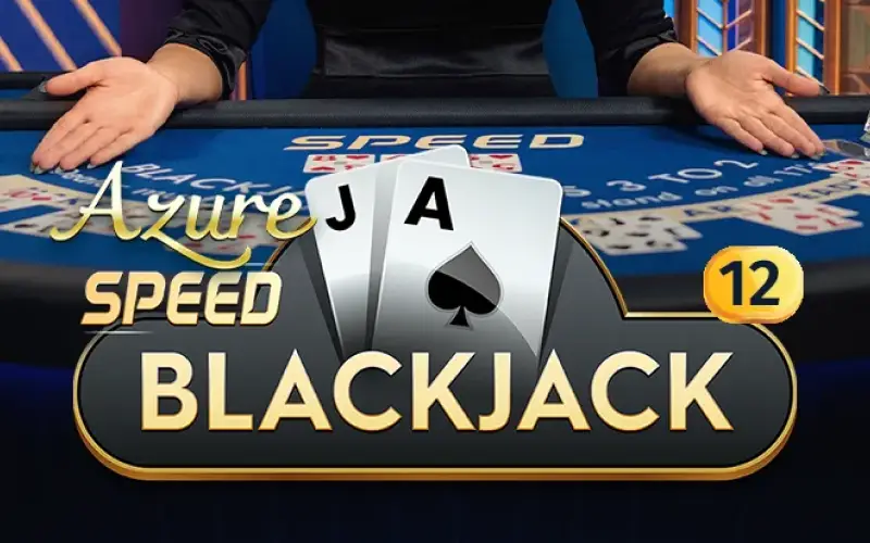 Zagraj z krupierem na żywo przy stole Azure Speed Blackjack w Win2Chill Casino.