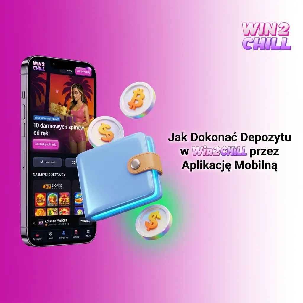 Depozyt w Win2Chill przez aplikację mobilną – kroki płatności BLIK, Revolut, Skrill