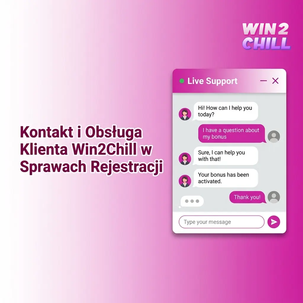 Zespół obsługi klienta Win2Chill dostępny 24/7 – czat na żywo, e-mail i FAQ dla graczy z Polski