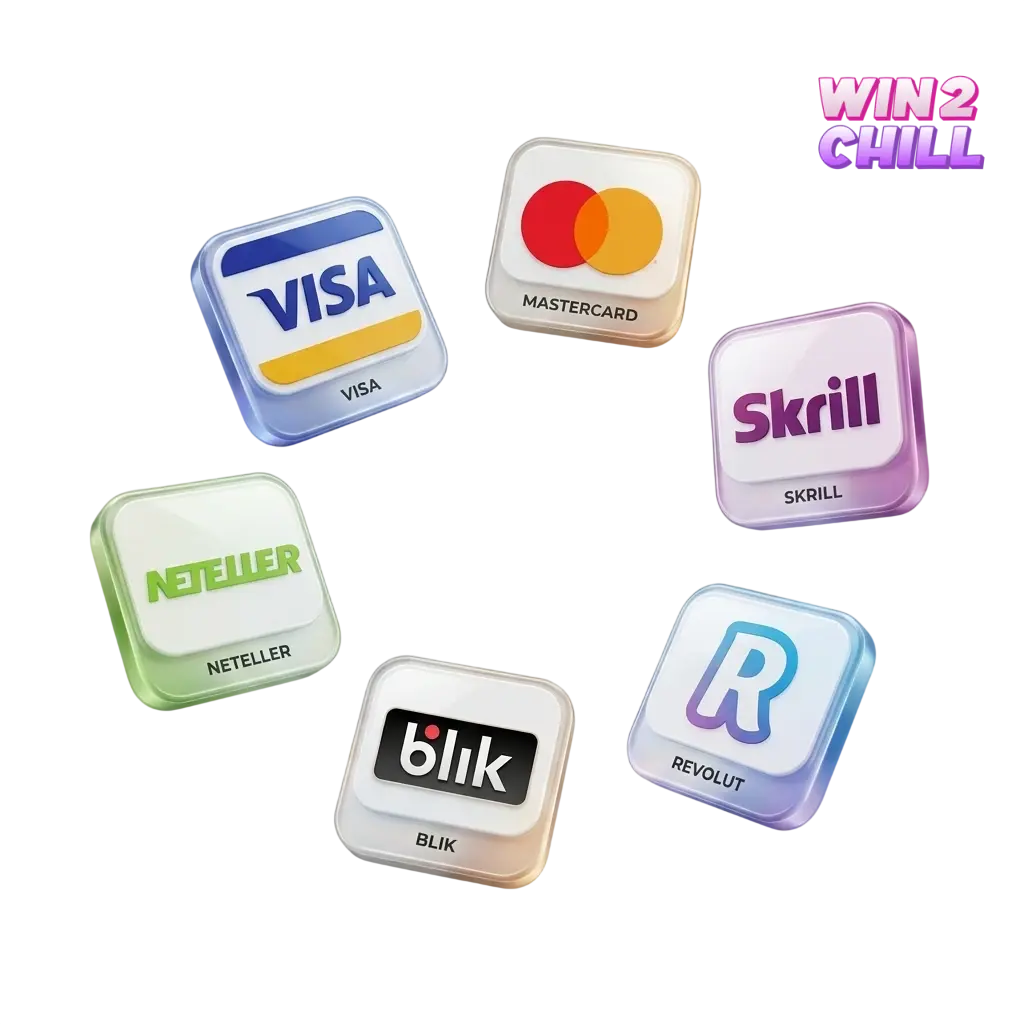 Metody płatności Win2Chill w Polsce: BLIK, Visa, Skrill, Neteller, Revolut – depozyty i wypłaty
