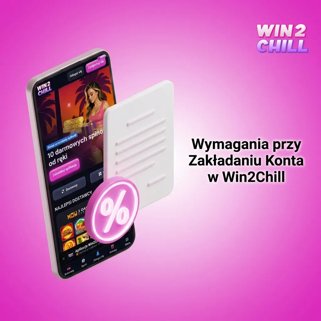 Wymagania rejestracji w Win2Chill: minimalny wiek 18 lat, jedno konto, prawdziwe dane osobowe